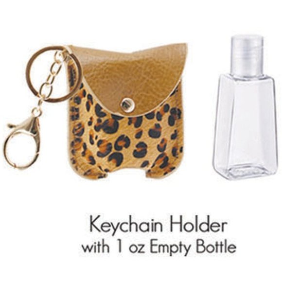 2/$20 Genuine Leather Sanitizer Keychain w/ Bottle - Picture 8 of 14